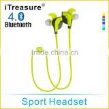 ITreasure Bluetooth Headset HIFI Sport Stereo Earphones With Mic Headphone Multi-point Handsfree for IPhone,Samsung ,LG HTC New thumbnail-2