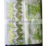 Butterfly Pattern Design Peva Shower Curtain With Resin Hooks thumbnail-1