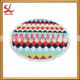 1500MM Round Beach Towel With Tassels,Microfiber Large Reactive Printing Beach Towels thumbnail-1