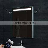Framelss Backlit Led MP3 Bluetooth Bathroom Mirror With Demister Pad thumbnail-1