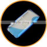 For IPhone 5 S Shape Hard TPU Case Stand Holder Clear Blue From Dailyetech