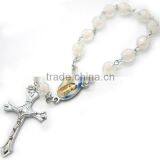 Rosary,religious Decade Rosary, Arcylic Section Beaded Rosary, Catholic Beads,arcylic Beads Necklaces thumbnail-2
