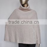 2015 New Arrival High Neck Women Cashmere Poncho