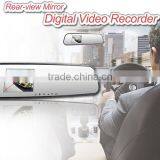 5.0" Screen FHD1080P Car DVR Rearview Mirror Video Recorder Car DVRS Dual Camera Black Box 168