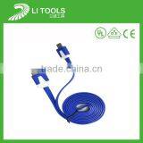 New Colorful The Double Insertion Light LED Micro USB Cable For Android Data Cable thumbnail-4
