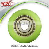 625 Green Polyamide Plastic no Groove Pulley thumbnail-3