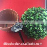 Outdoor Wireless Artificial Flower BALL HANGING GARDEN SOLAR LIGHT thumbnail-3