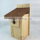 New Designed Unfinished Environmental Wooden Bird House Wholesale thumbnail-5