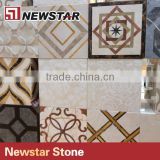 Newstar various waterjet marble tiles design floor pattern