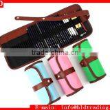 Factory Wholesale Drawing Sketching 36 Pieces Canvas Roll Up Pencil Case thumbnail-1