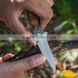 OEM Wood Handle 440C Stainless Steel Blade Multi Pocket Knives thumbnail-5