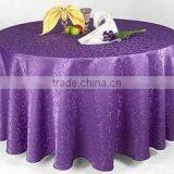 Hotsale White Jacquard Table Cover for Hotel Restaurant Weddings thumbnail-1