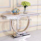 Marble Top Console Table Sainless Steel Base 952# thumbnail-2