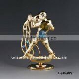 24K Gold Plated Zodiac Aquarius for Sale With Crystals From Swarovski thumbnail-1