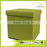 Green Storage Cube Basket Footrest thumbnail-1