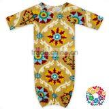 Long Sleeves Infant Toddle Baby Beige Sleeper Gowns thumbnail-1