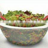 Salad/Storage/Serving Bowl With Built in Serving Spoon and Fork thumbnail-2