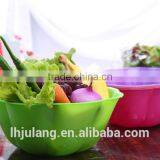 2017New Design Plastic Salad Bowl / Plastic Salad Bowl for Kitchen thumbnail-3