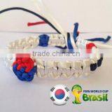 2017 Hot New Bestselling Product Wholesale Unique Handmade South Korean Flag Knot Knotted Bracelet Made in China