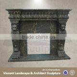 Black Fireplace Mantel,Marble Fireplace Mantel, Fireplace Mantels VFM-NB057A thumbnail-1
