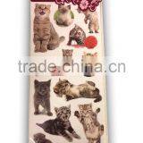 Cat Design Sticker, Lovely Cat Sticker for Decoration, Vivid Animal Decorative Shinny Glitter Sticker thumbnail-1