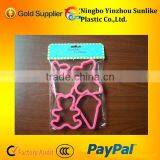 Plastic Christmas Cookie Cutter/4pcs Eco-friendly Color Cookie Cutter