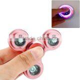 2017 Hot Alloy Hand Spinner Tri Fidget With LED Light Desk Toy EDC Stocking Stuffer Kids/Adults thumbnail-3