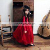 2015 New Autumn Vintage Baby Girl Christmas Dress Lace Children Clothes Girls Birthday Party Formal Occasion Dresses Long Sleeve thumbnail-4
