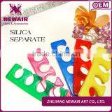 Professional Nail Art Silicone Toe Separator and EVA Colorful Finger Spacer for Nails thumbnail-1