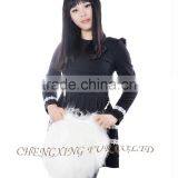 CX-H-09 Genuine Mongolian Lamb Fur Fashion Handbags Bags Handbags Fashion thumbnail-3