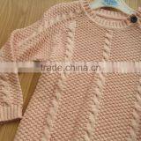 High Quality Baby Girls Sweater Design With Shoulder Woode Button(BKNB5564) thumbnail-3
