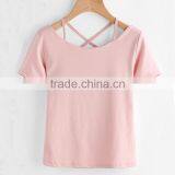 Wholesale New Design Woman T-shirt Summer Woman Clothing Custom Woman Wear thumbnail-2