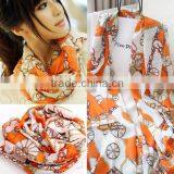 Fashion Women's Wheel Pattern Chiffon Type of Scarf for Women 13420 thumbnail-2