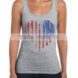 China Custom Fancy Screen Printing Sexi Imag Tank Tops for Girls thumbnail-2