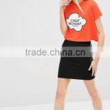 China Garment Factories 100% Cotton Women t Shirt Silk Screen Print thumbnail-3
