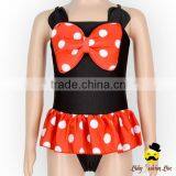 Children Cute Cartoon Character Ruffle Kids Little Girl Swimwear Full Cap Hat thumbnail-3
