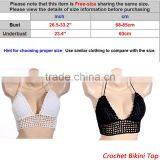 Boho Crochet Halter Beach Bikini Top thumbnail-2