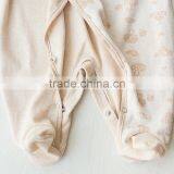 Organic Cotton Baby Romper Organic Long Sleeve Baby Onesie thumbnail-5