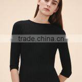 Wholesale New Design Women Stylish Knitted Sexy Backless Pullover Sweater With Tie Bow thumbnail-2