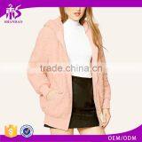 Guangzhou Shandao OEM High Quality Design Winter Women Long Sleeve Pink Shearling Real Mink Fur Coat thumbnail-1