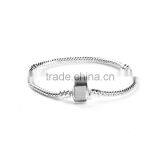 Copper European Style Snake Chain CharmBracelets Silver Plated thumbnail-1