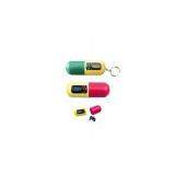 Capsule Pill Box, Keychain Pill Box, Travel Pill Box thumbnail-1