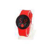 Ultra-thin Red Digital Watch LED Touch Screen Display For Kid