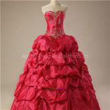 Pink Taffeta Ball Gown Dresses QD1607