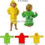 new design Terry Bathrobe - Hoodie/Hoody Costume Bath Towel Baby Robe - Kids Robes Baby Cartoon Hooded