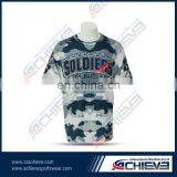 Men Dry Fit Shirt Camo Reglan Baseball Jersey Sublimated Printing t Shirts thumbnail-2