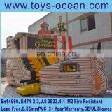 Mini Inflatable Pirate Ship Boat Slide Bouncer for Kids Party Rental
