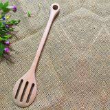 Wooden Slotted Cooking Spoon,Made of Chinese Cherry thumbnail-2
