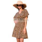 2020 Fashion Chiffon Floral Dress Summer Sweet French Retro Trend Vacation Factory Direct Sales thumbnail-2