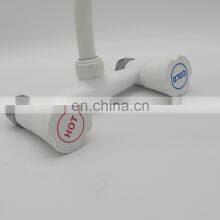 Wall Mount Kitchen Basin Double Handle Kitchen Mixer Faucet Water Plastic Faucet thumbnail-2